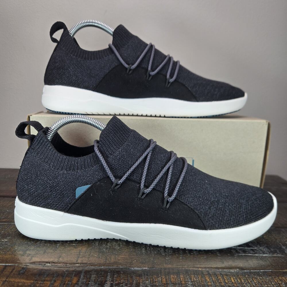 Vessi Cityscape Sneaker Womens Size 10 Waterproof Shoes Storm Black White
